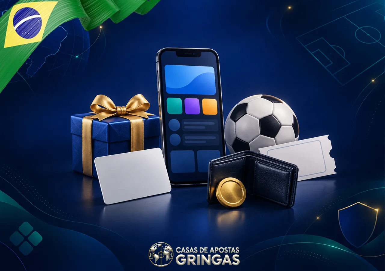 Categorias de bônus no celular surgem entre presente, bola, cartão e carteira